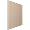 Ekena Millwork 94H x 3/8T Adjustable Wood Slat Wall Panel Kit w/ 1W Slats, Hickory contains 42 Slats SWW84X94X0375HI